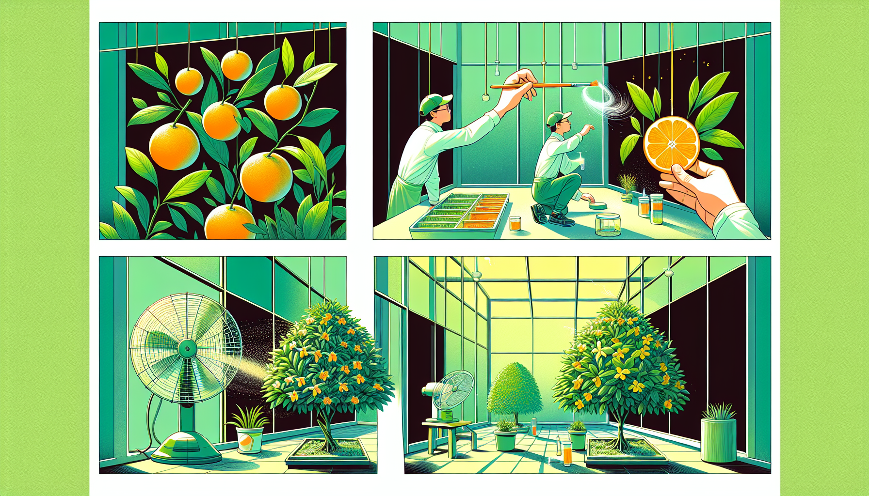 Effective Pollination Methods for Indoor Orange Trees