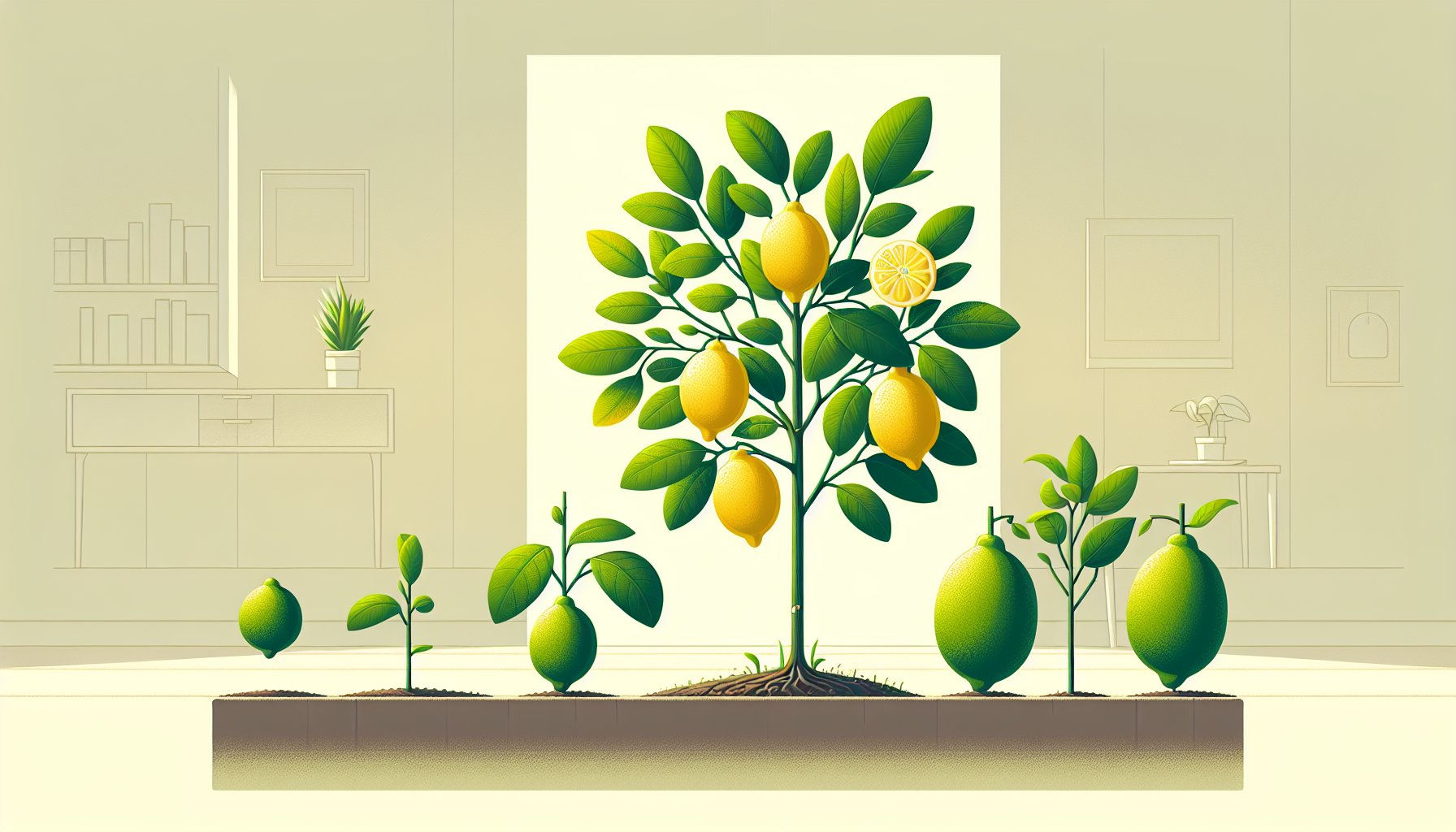 Indoor Lemon Tree Growth Stages: Seed to Sapling